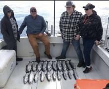 Big haul of Coho Salmon for this group!