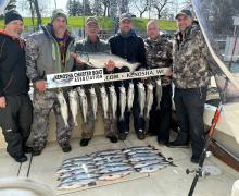 Amazing spring fishing lake michigan